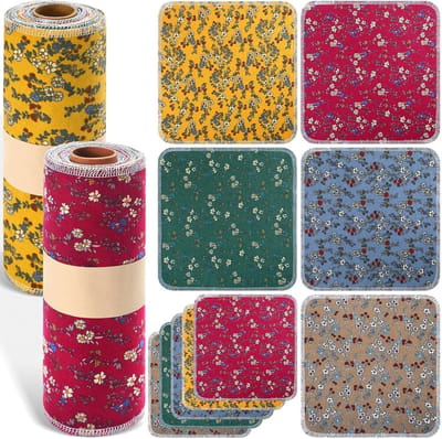 Herbruikbare Keukendoeken - Papierloze Doeken - Keuken Reinigen - 50 Stuks Op Rol - 25x25 cm - Met Bloemenprint