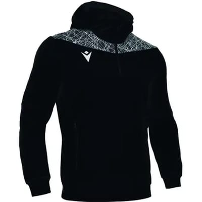 Macron Ishtar Ziptop Met Kap Heren - Zwart / Wit | Maat: 4XL
