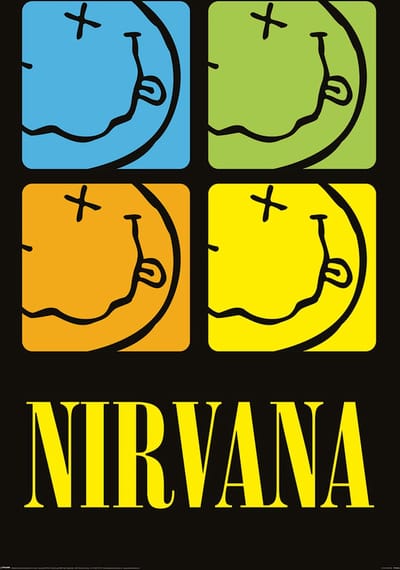 Nirvana Smiley Squares - Maxi Poster - 61 x 96.5 cm