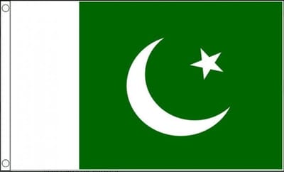 Scoby - Pakistaanse Vlag - Pakistani Flag - Pakistan - 90x150cm - Original Colors - Strong Quality - Inclusief Bevestigingsringen