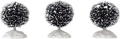 Lemax - Round Bristle Tree -  Set Of 3 -  Mini - Kersthuisjes & Kerstdorpen