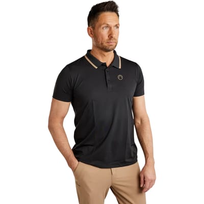 Paardrijpolo Montar MoDrake Contrast Rib and Logo