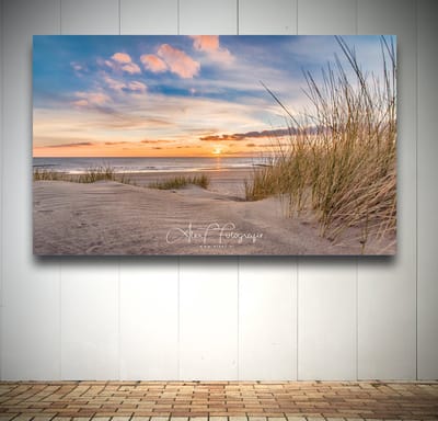 Foto op Canvas - Strand AlexF001 – Formaat 120 x 60cm - Wanddecoratie - Muurdecoratie woonkamer - Slaapkamer decoratie - Kamer accessoires - Schilderijen op canvas