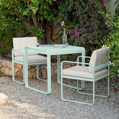 Fermob BELLEVIE fauteuil voor de eethoek - A6 citroensorbet - A3 grafietgrijs