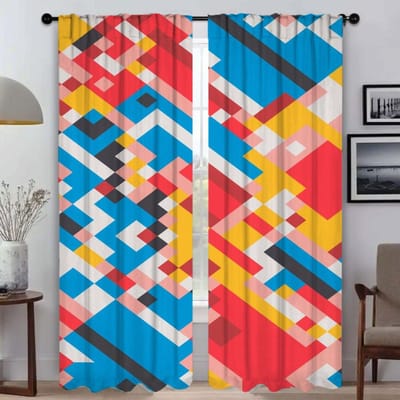 Elegante Kamergordijnen voor Woonkamer Geschilderd Design Halloween Decoratie Tule voor Slaapkamer Raamgordijn Gordijnen 2 Stuks W50xH70cmx2pcs-CL