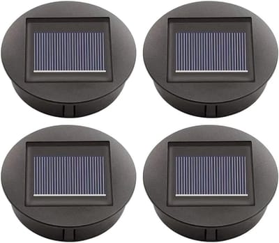 4x Vervangingsonderdelen Zonnepaneel voor Buitenlantaarns - Waterdicht