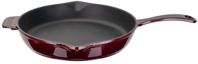 LAVA Geëmailleerde Gietijzeren Koekenpan - Ø 28 cm - 2,30 L - Geschikt voor Inductie en Oven - Rood