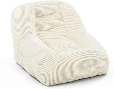 Grote Zitzak - Luie Bank - Ontspannen Zitten - Ergonomisch Ontwerp - 93x85x70 cm - Wit