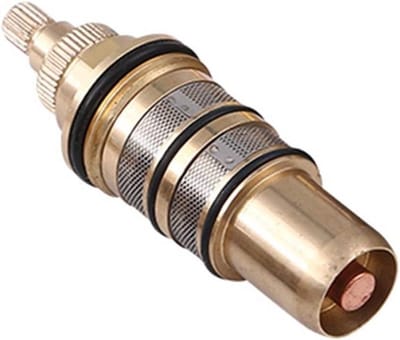 Thermostatic Mixer Valve, Shower Valve, Brass Replacement Thermostatic Cartridge, Thermostatic Valve Core, Brass Thermostatic Cartridge Replacement Accessory Shower Mixer Valve Bar