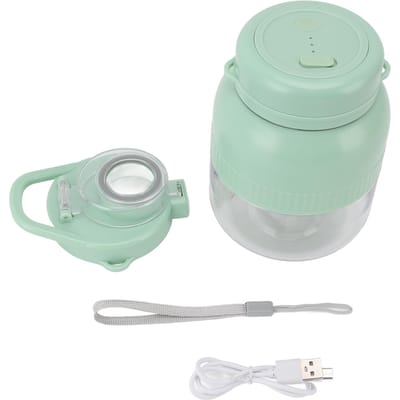 Draagbare Blender 500ml Elektrische Persoonlijke Blender voor Shakes Smoothies Draagbare Sapcentrifuge Beker white