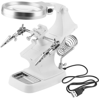 Multifunctionele Las LED Vergrootglas Vergrootglas Solderen 360 graden Rotatie Reparatiegereedschap