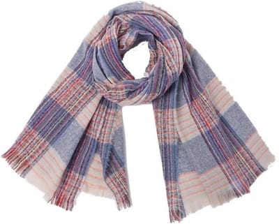 Dames Sjaal - Plaid Wraps - Extra Warmte - Veelzijdige Stijl - 185x68cm - Blauw