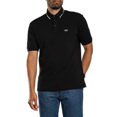 Polo Shirt Korte Mouw EAX Polo shirt met opstaande kraag