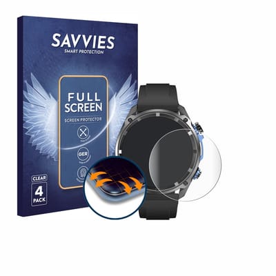 Savvies - Screenprotector voor DTNO.1 DTG1 1.43" - Folie Beschermfolie transparant volledig dekking 4 Stuks
