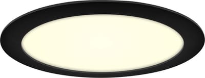 LED Downlight Premium Line 24cm zwart 15W 3000K IP44 dimbaar