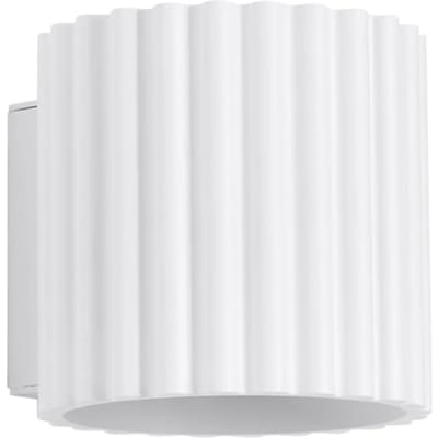 Sollux Lighting Wandlamp Aura - G9 - wit - aluminium - 10x12x10cm
