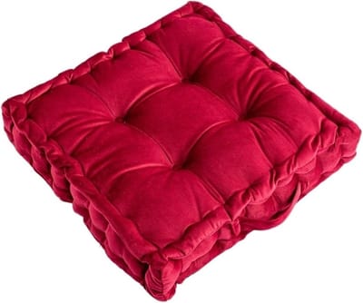 Meditatiekussen - Zitkussen - Meditatie en Yoga - Optimaliseert Houding - 42 x 42 cm - Rood