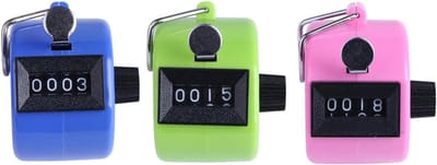 Set van 3 Mechanische Handtellers - Stappenteller en Teller zonder Batterij voor Sport en Training
