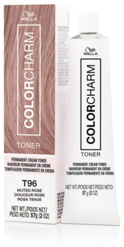Wella Color Charm Permanent Creme Toner - T96 - Muted Rose - Wella toner - Color Charm Toner - Creme Toner