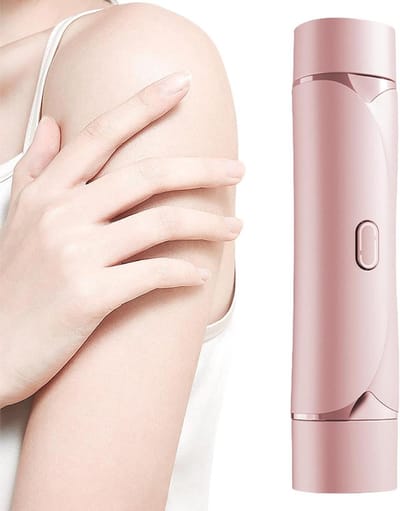 Elektrische Bikini Trimmer - Lichaamshaar Trimmer - Gladde Huid - Dubbele Scheerkoppen - 18 cm - Wit