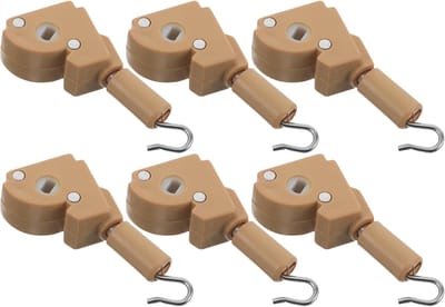 Kantelmechanisme Jaloezieën - Blind Tilter Haakvervanging - Lichtregeling Ramen - Universele Haakontwerp - 5 x 4 x 1.3 cm - Beige