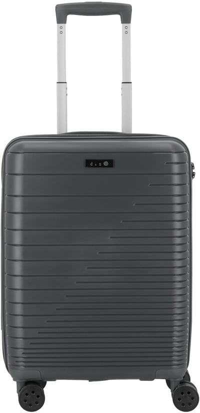 d & n Travel Line 4600 4 wielen Cabinewagen S 55 cm - Harde bagage - TSA slot - grey