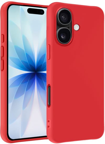 Hoesje - Geschikt voor Apple iPhone 17 - Sterk & Shockproof - Siliconen Case - Hoes Cover - Telefoonhoes - Rood