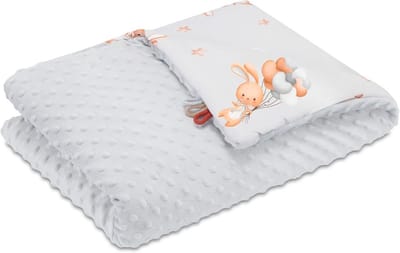 Extra Zachte Babydeken Minky Katoen 75x100cm - Warm & Ademend Knuffeldeken voor Kinderwagen en Wieg