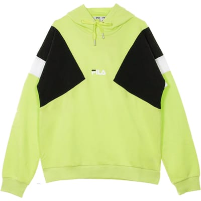 Bade lichtgewicht sweatshirt met capuchon voor heren, scherpgroen/zwart/helderwit