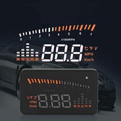 OBDII HUD Snelheidswaarschuwingssysteem - 3 inch Voorruit Projector voor Veilig Rijden