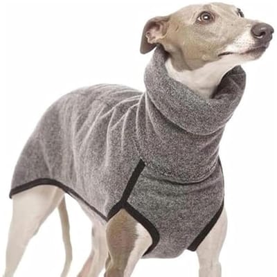 Whippet Trui Grote Hond Warme Slaapzak Splicing Effen Kleur L Maat - Lichtgrijs