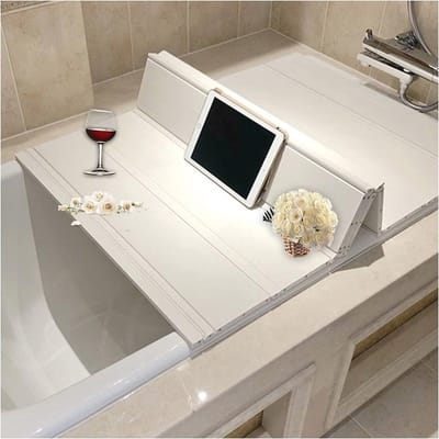 Opvouwbare badafdekking - Waterdicht en stofdicht afdekblad voor badkamer (70 x 170 cm)