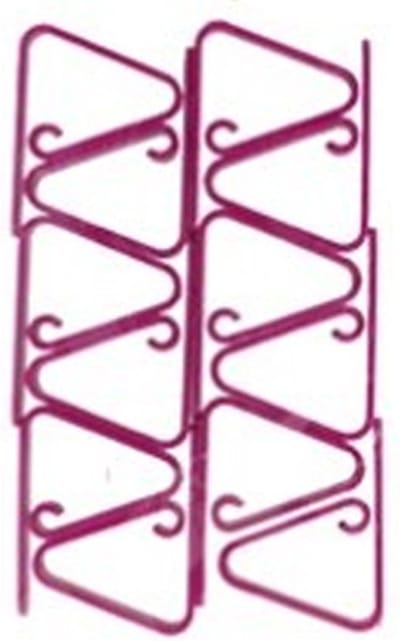 Gerim Kitchen Solutions Tafelkleedklemmen - 12x stuks - roze - kunststof