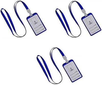 ID-kaarthouder - Naamkaarthouder Badgehouder - Veilig Kaarten Bewaren - Stevig Aluminium - 97 x 63 cm - Blauw
