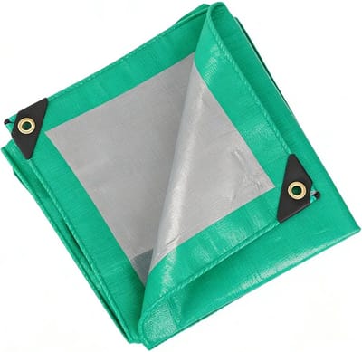 Afdekzeil Buiten - Waterdicht Zeil - Bescherming Spullen - Scheurvast Dubbelzijdig Gecoat - 190 x 370 cm - Groen