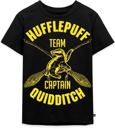 Harry Potter Hufflepuff Team Captain Quidditch Premium T Shirt Kinderen