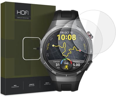 Beschermfolie HOFI Glass PRO+ voor Huawei Watch GT 5 Pro 46mm, Set van 2 stuks, Gehard Glas