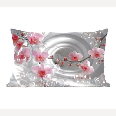 Sierkussens - Kussentjes Woonkamer - 60x40 cm - Bloemen - Tunnel - Abstact - 3D effect
