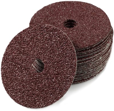 Schuurschijven Aluminiumoxide - Harsvezel Schijven - Metaal Bewerken - Hoge Weerstand - 4 Inch 16 Grit - Bruin