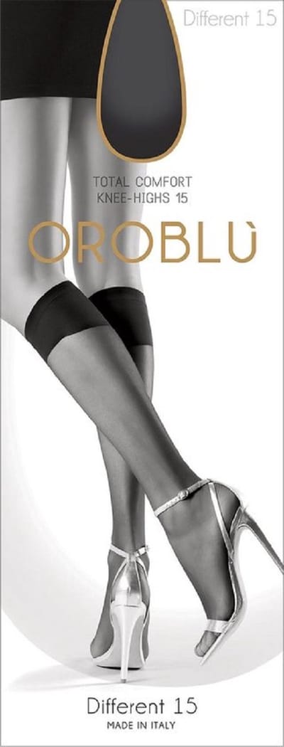 Kniekous Oroblu mibas different 15 d-Zwart-39/41