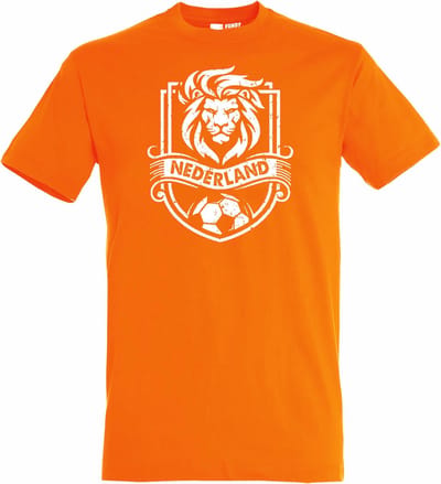 T-shirt Nederland Embleem leeuw | Oranje Shirt | Koningsdag Kleding | Oranje | maat XS
