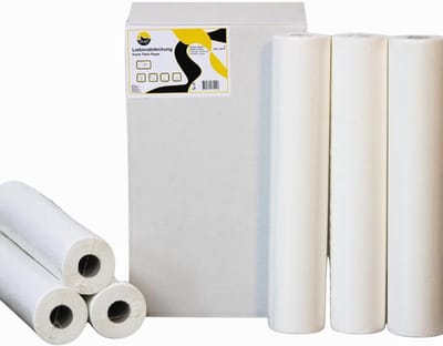 Onderzoektafelpapier - Behandelrollen Cellulose - Hygiënisch Werken - 2-laags Huidvriendelijk - 60cm x 50 meter - Wit