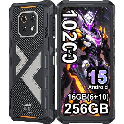 Cubot KingKong ES 3 Android 15 Robuuste Smartphone 10200mAh 33W 16GB(6+10)+256GB 6.745'' 120Hz 4G Mobiele Telefoon NFC/GPS 48MP+16MP