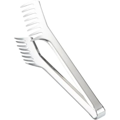 Spaghettitang Pastaklem Voedselhouder Roestvrij Staal Noodleklem Voedselkam Kookgerei Westers Restaurant Keukengereedschap white