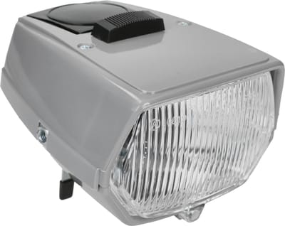Koplamp vierkant + schakelaar maxi grijs DMP