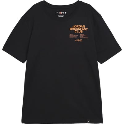 Jordan Breakfast Club T-shirts Heren Zwart Ronde Hals Normale Rechte Pasvorm L black