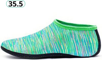 Bovista Waterschoenen Voor Kinderen & Volwassenen - Aqua Shoes - Aquaschoenen - Afzwemschoenen - Zwemles Schoenen - Groen - Maat 35.5