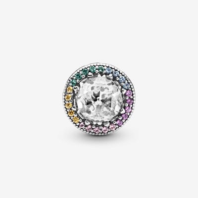 Fler® | Bedels | Past op populaire bedel armbanden (standaard-3mm) | armbandbedel | Sprankelende Transparante Bedel | Hangbedel Charm | 925 sterling zilver | Zirkonia | Moederdag geschenk, Valentijn kado