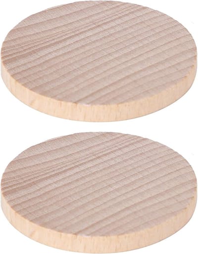Onbewerkte Houten Schijven voor DIY Projecten - 100 Stuks van 5CM voor Decoratie, Spellen en Verjaardagen