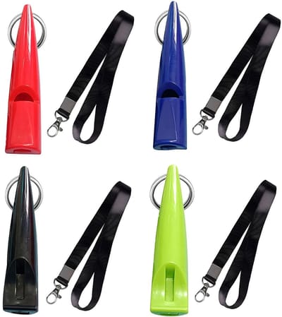 Dailygoods- Hondenfluitje Professioneel - Hondenfluitje Terugroeptraining - Hondenfluitje Ultrasoon - Hondenfluitje Tegen Blaffen - 4 Stuks - Hoogwaardig ABS Materiaal - Trainingsfluitje